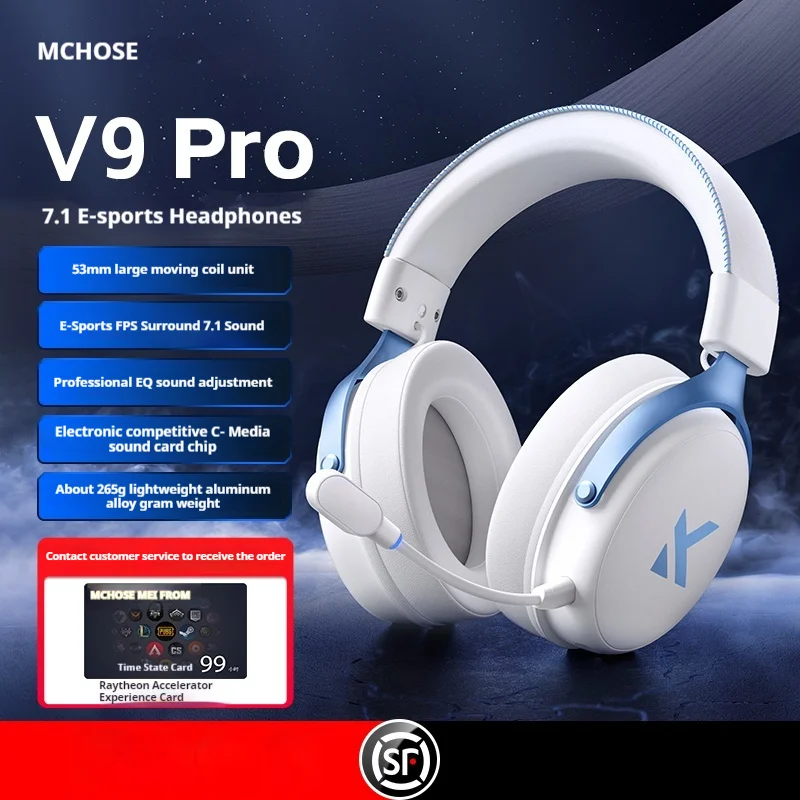 

MCHOSE Maicong V9 Pro E-sports Headset Headworn Three mode Game Bluetooth Computer with Mic Wireless USB7.1