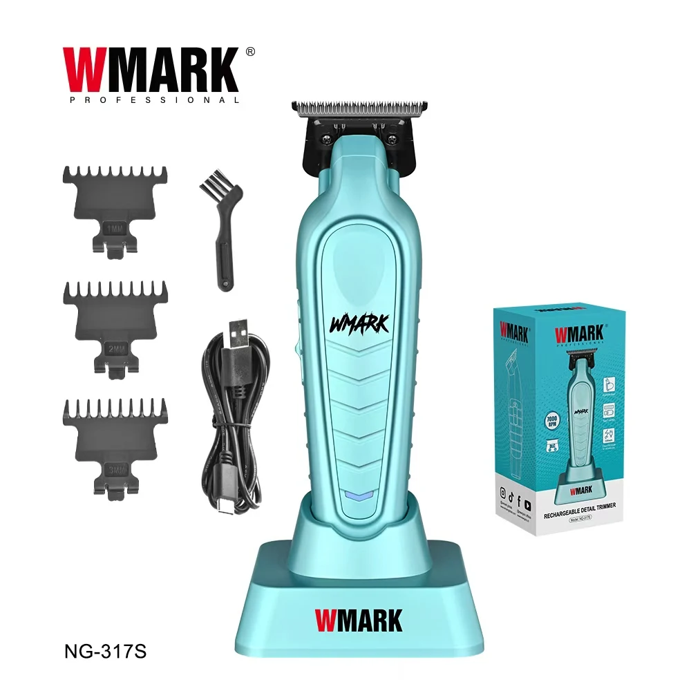WMARK Professioneller Haarschneider Friseur-Haarschnitzmaschine Elektrischer Trimmer mit Ladestation – Detail 1