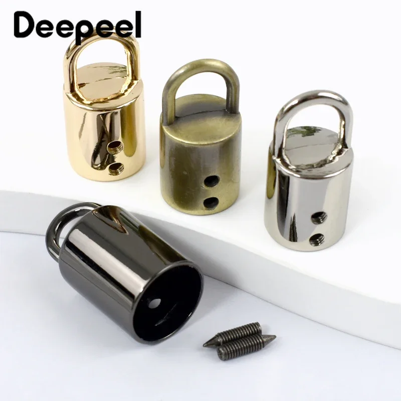 5/10Pcs Deepeel 11/14mm Metal Screw Hook Buckles Bag Tassel Cap Clasp Bags Strap Connector Rope Cord Lock DIY Hardware Accessory