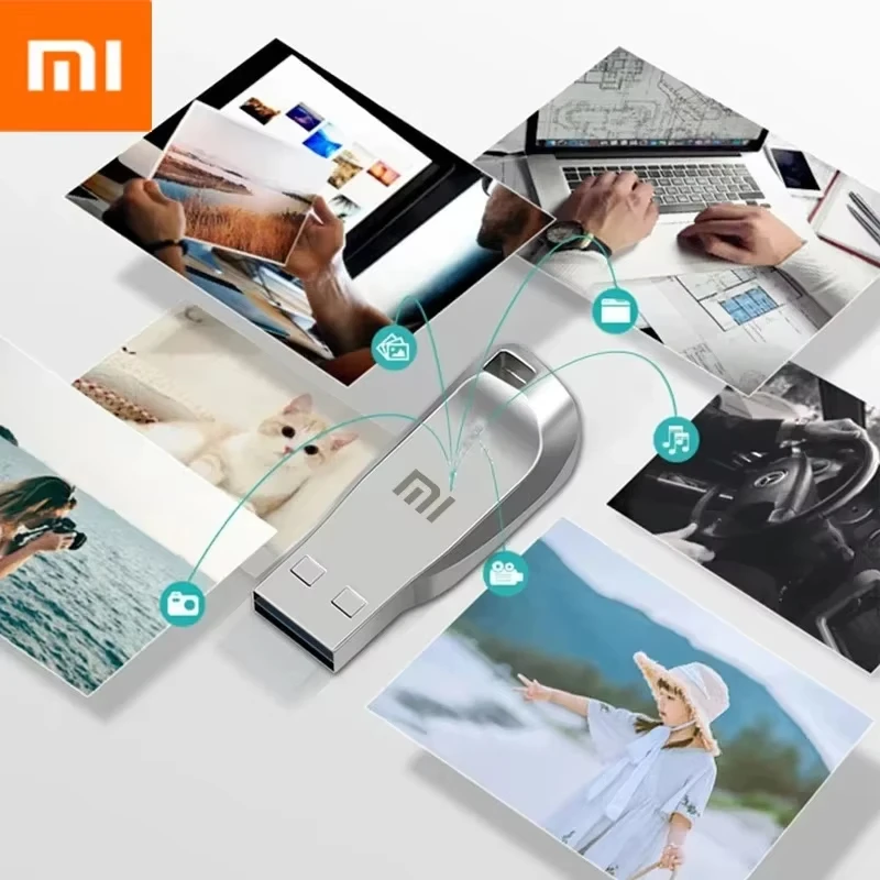 Xiaomi MIJIA Pendrive 3.2 USB 2 تيرا بايت فلاش قرص معدني 1 تيرا بايت 512 جيجابايت USB مقاوم للماء ذاكرة عصا SSD وحدة لقرص الكمبيوتر مشبك #4