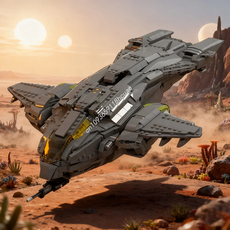 

1884pcs MOC TC Pelican Dropship Halo Spaceed Model Building Blocks Christmas Gift Construction Assemble DIY Toys Education Kids