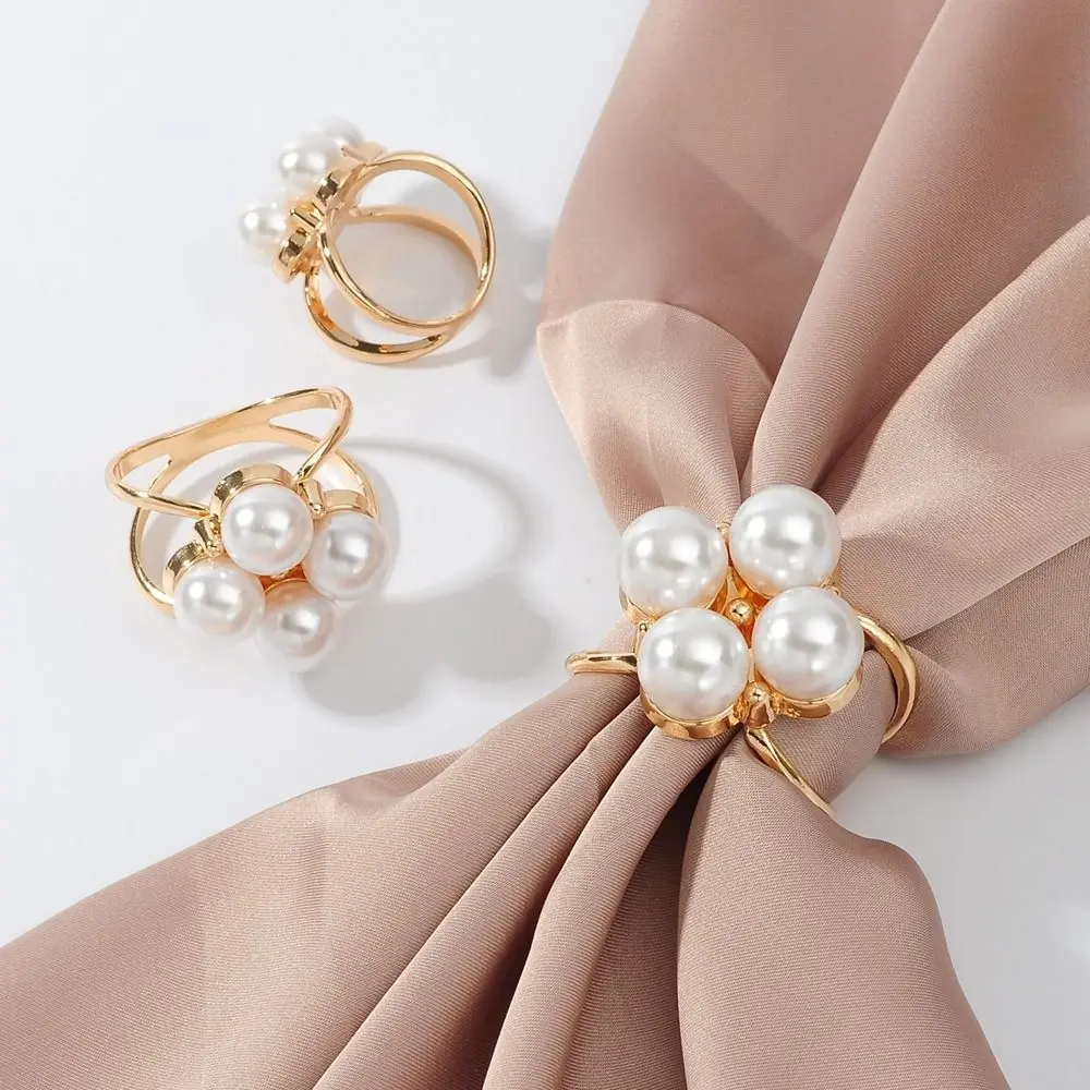 Simple Crystal Brooches Shawl Ring Clip Scarves Fastener Silk Scarf Buckle Brooch Wedding Jewelry Accessories