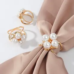 Simple Crystal Brooches Shawl Ring Clip Scarves Fastener Silk Scarf Buckle Brooch Wedding Jewelry Accessories