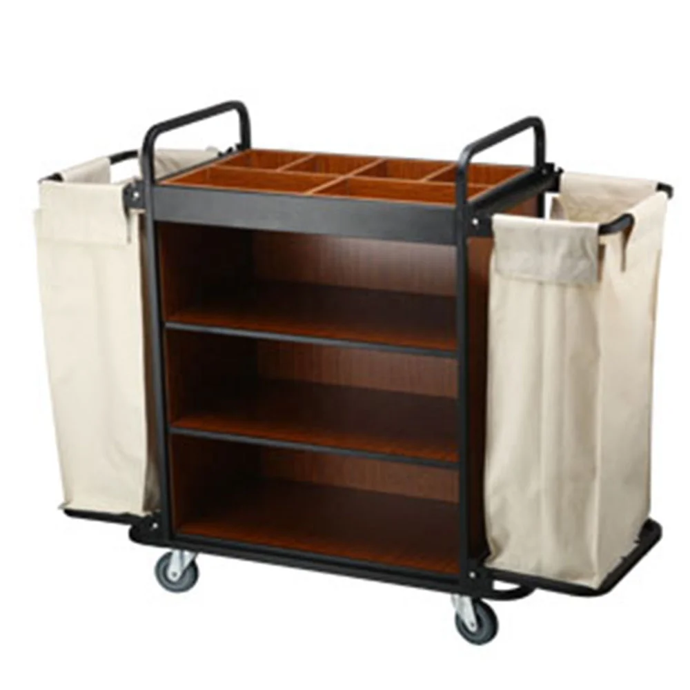 

2025Multifunction Housekeeping Cart Hotel Service Trolley for Cleaning