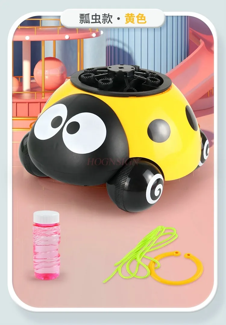 Máquina de bolhas de polvo para crianças, elétrica, totalmente automática, popular, brinquedo de polvo para caminhada