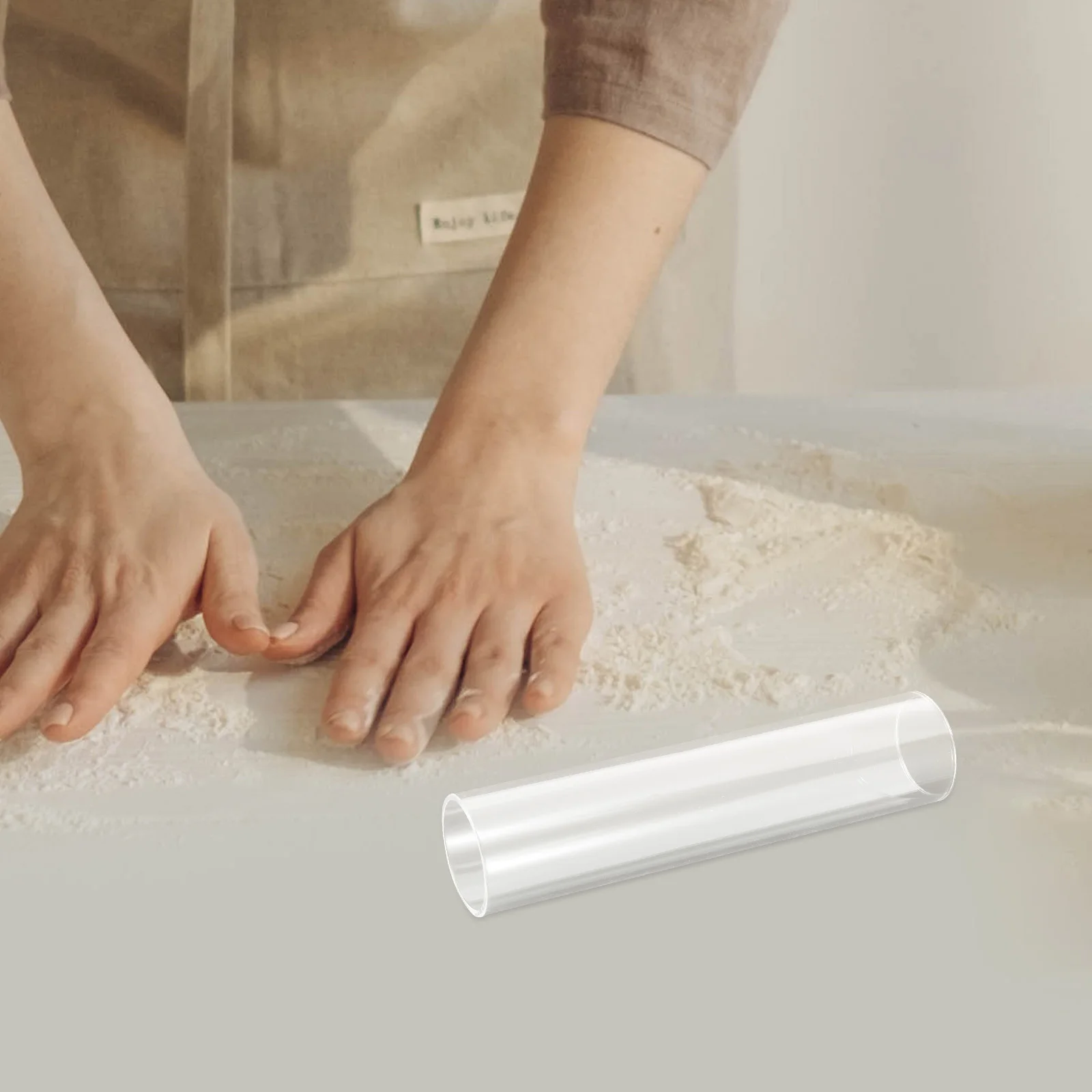 

Clear Round Cookie Dough Shaper Tube Nonstick DIY Baking Mold Cranberry Dough Forming Storage Device Plastic Tubes