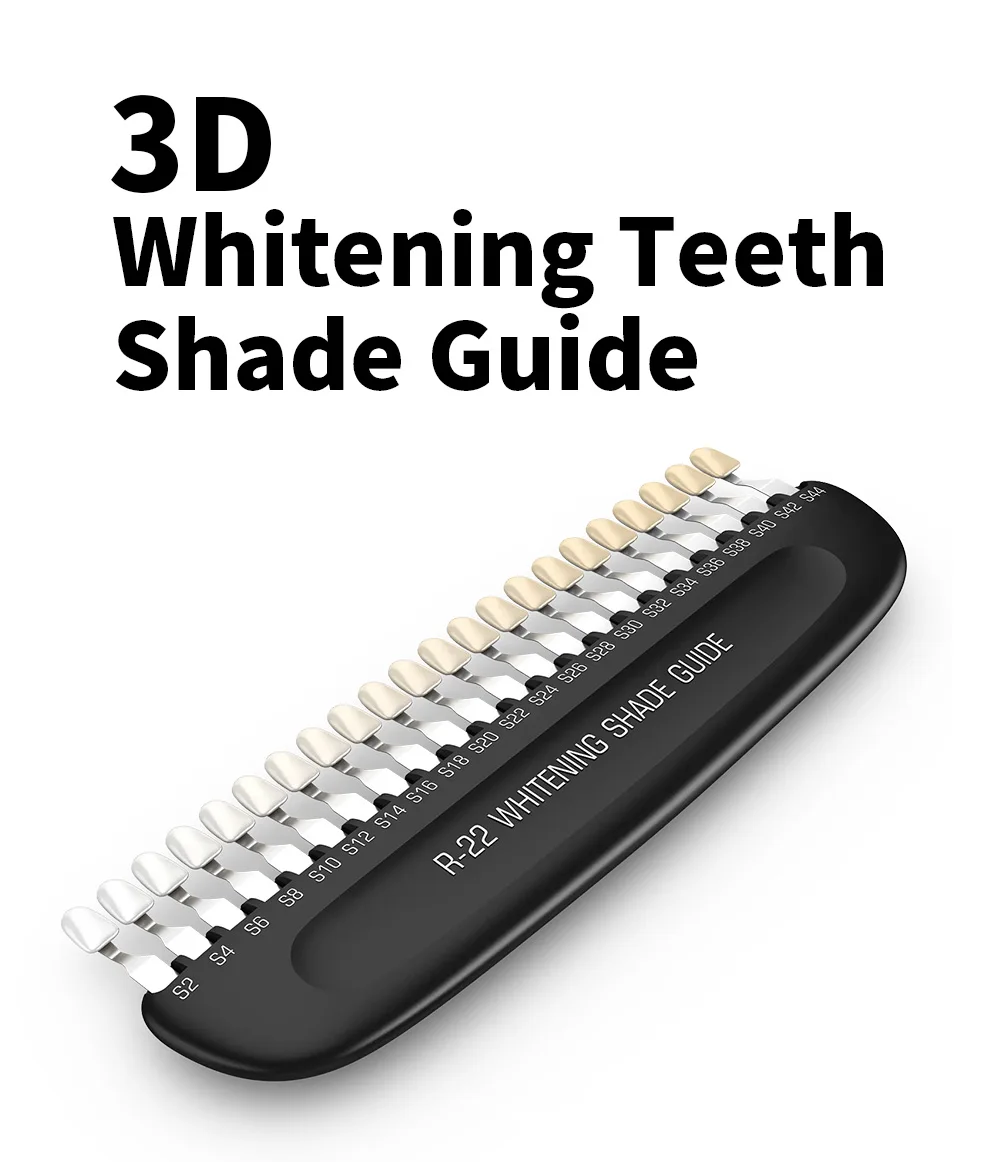 22 Colors 3D Teeth Whitening Comparing Resin Model Dental Bleaching Shades Guide