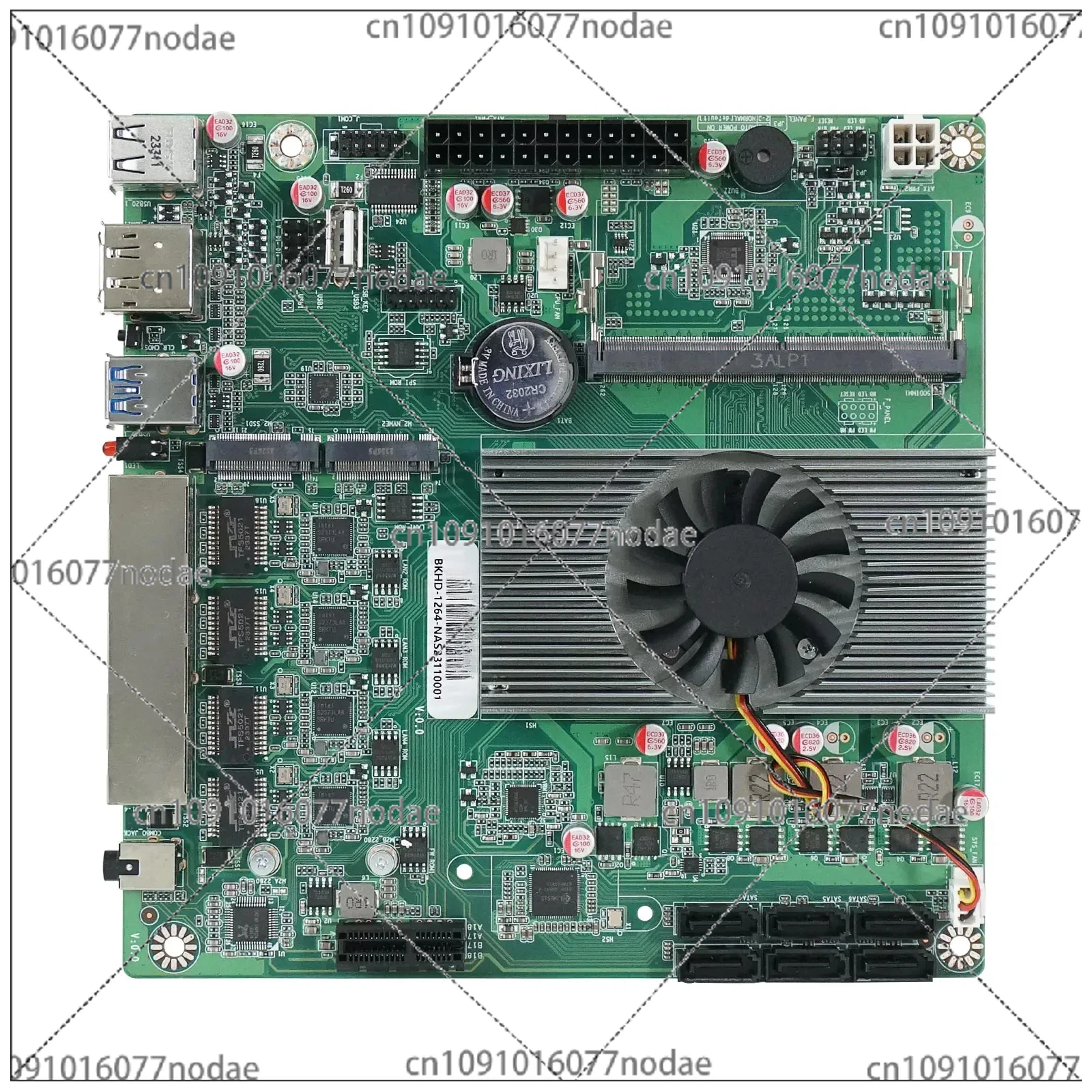 NAS N100 Nics Industrial Motherboard Home 4 Cores 4 Threads Processor 4x2.5G I226 Network M.2 Slot 6xSATA DP HD Low Power