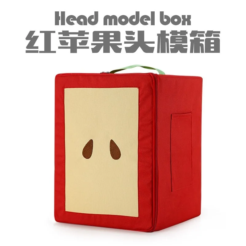 DoLife Store Red Apple Head Mold Itabag Two-dimensional High-value Wig Storage Box Small Trolley Suitcase Female Student Anime