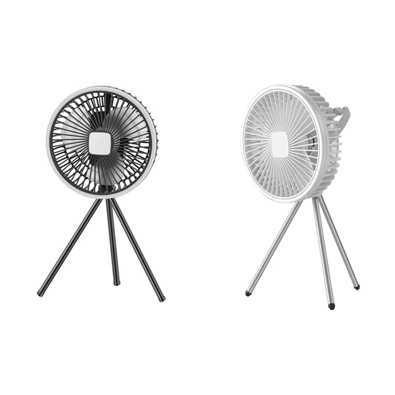 10000Mah Camping Fan Rechargeable Desktop Portable Air Circulator Wireless Ceiling Electric Fan With Power Tripod Durable