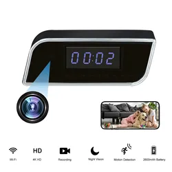 4K HD Clock Camera with Motion Detection, Night Vision, Remote Viewing, Recording, Onvif, App - Home and Office Surveillance