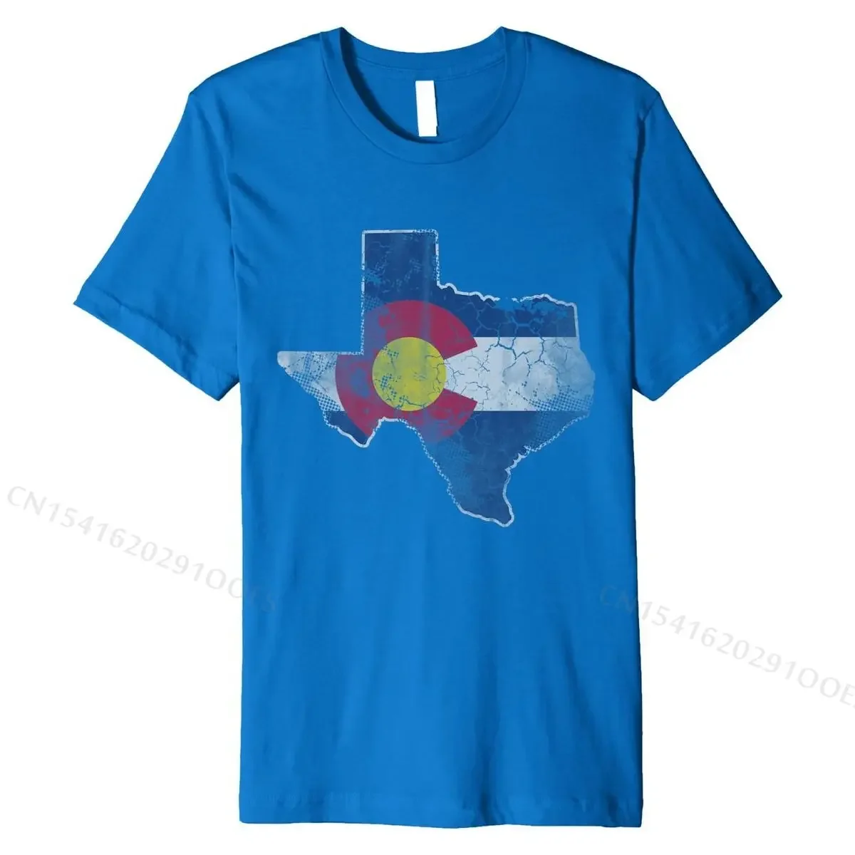 Texas Colorado Flag Transplant Shirt Casual Summer Tees Popular Cotton Men T Shirt