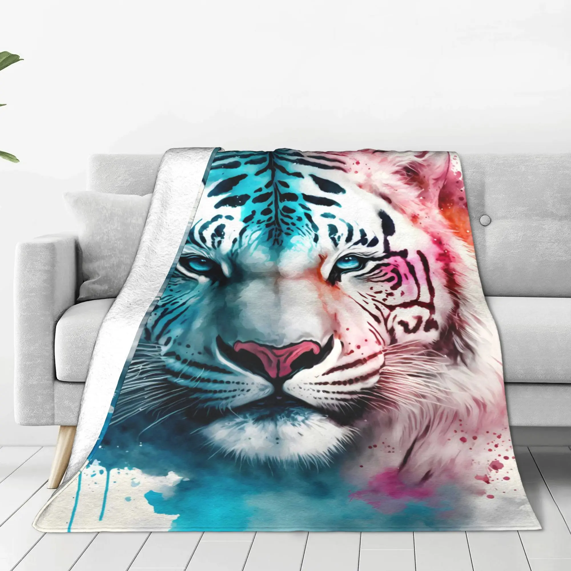 

Flannel Blanket Warm Soft Fluffy Adult Sofa Bed Throw Blanket for Living Room Comfortable Bedspread Outdoor Travel BL 102176