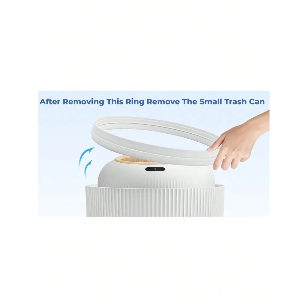 

Trash Can Set 1012L Combination Trash Can Set Touchless Sensor Trash Can LidLocked Odor Control Minimalist Design Ideal For Bat