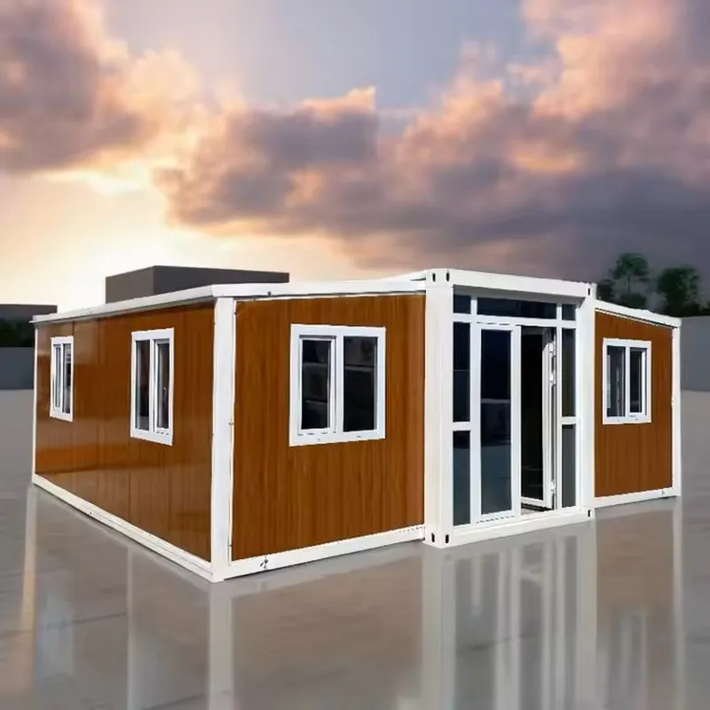 Morocco Steel Prefab Villa 20-40FT Modular Container House Tiny Home Ideal for Coastal Backyard or Resort Use Expandable Design
