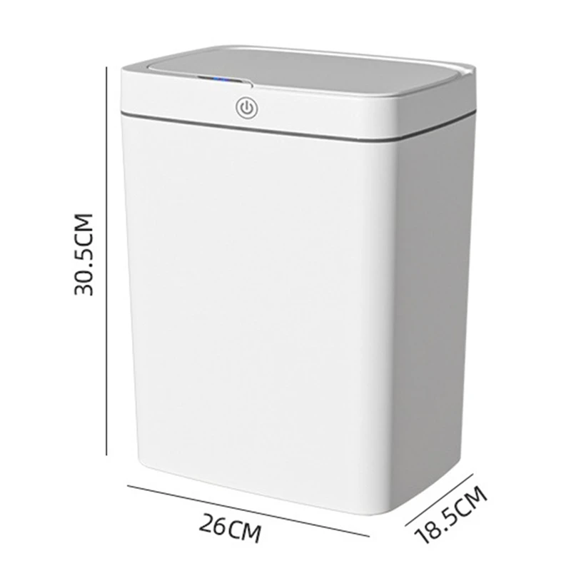 Trash Can Touchless Sensor Trash Can Kitchen And Bathroom Crevice Trash Can Household Cleaning Supplies