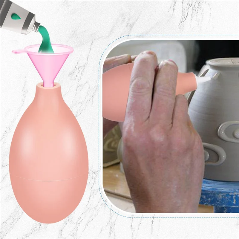 AB47- Precision Applicator For Clay Tool Sets, 4-Piece Slide-Rail  Glaze Squeeze Bottle