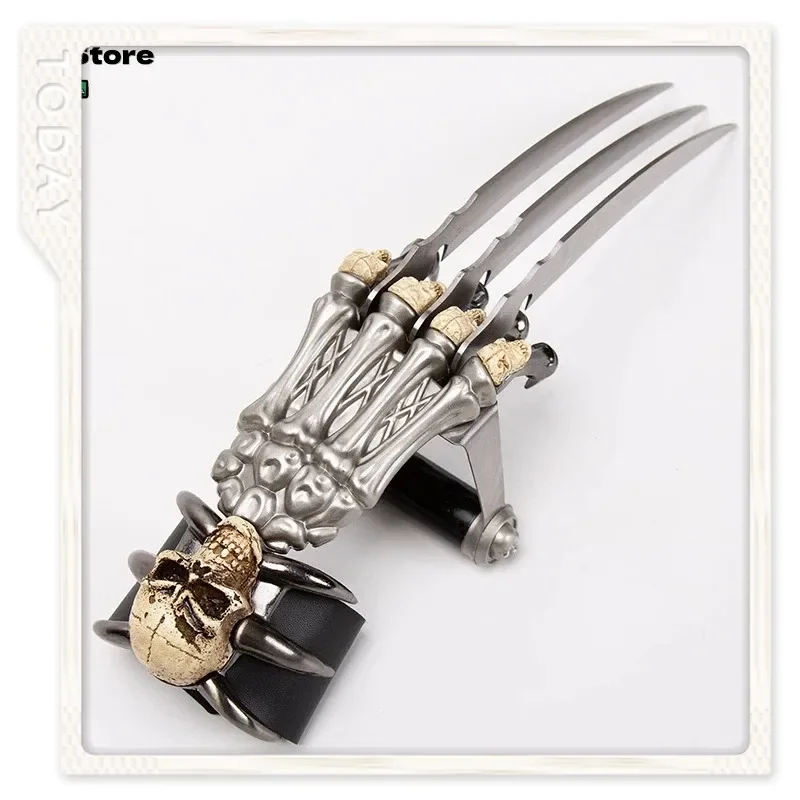 

Когти Вулвина Marvel, масштаб 1:1, металлический дизайн в виде черепа, реквизит из фильма «Хэллоуин», косплей, коллекционный предмет для демонстрации