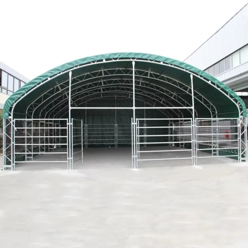 6m Factory Direct Animal Shelter Stable Tent Livestock Shelter for Horse Goat Cattle Outdoor Farm Use