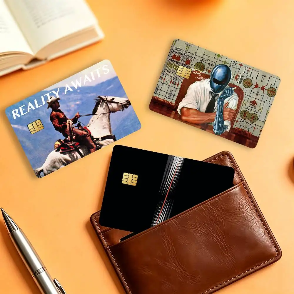 Band The S-Strokes Reality Awaits Waterproof Card Stickers For Credit Cards Debit Cards And Transit Cards 4pcs