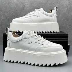 New High Quality Men's Shoes Thick soled Height Increasing Casual Skateboarding Shoes for Youth Outdoor Running Sports Shoes