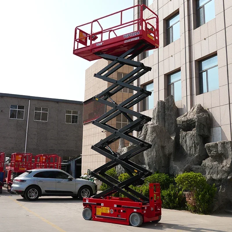 High Security Mobile 6M 8M 10M 12M Lift Platform Scissor Lift Hydraulic Cylinder Lifting Table Suppliers