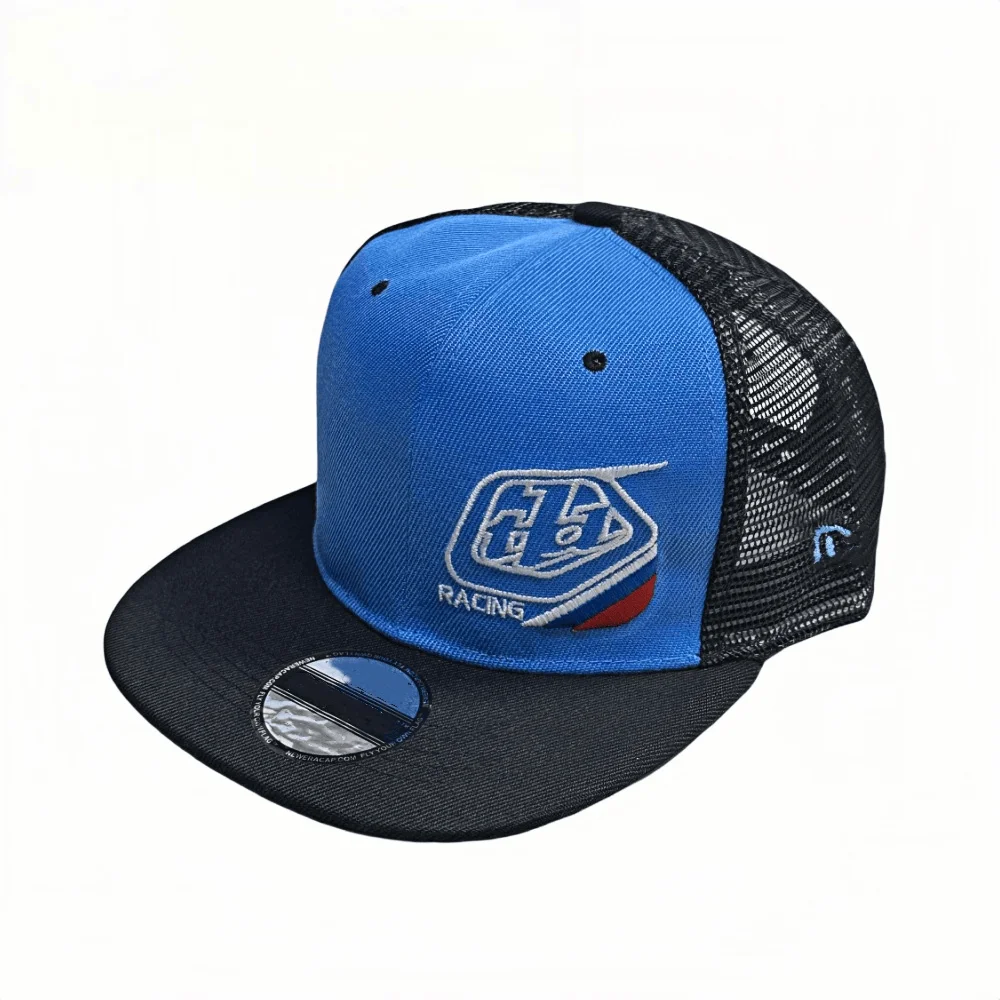 AliExpress Troy Lee Designs Original Fashion Trends baseball cap flat brim design classic black with light blue suitable for head circumference 55cm-62cm