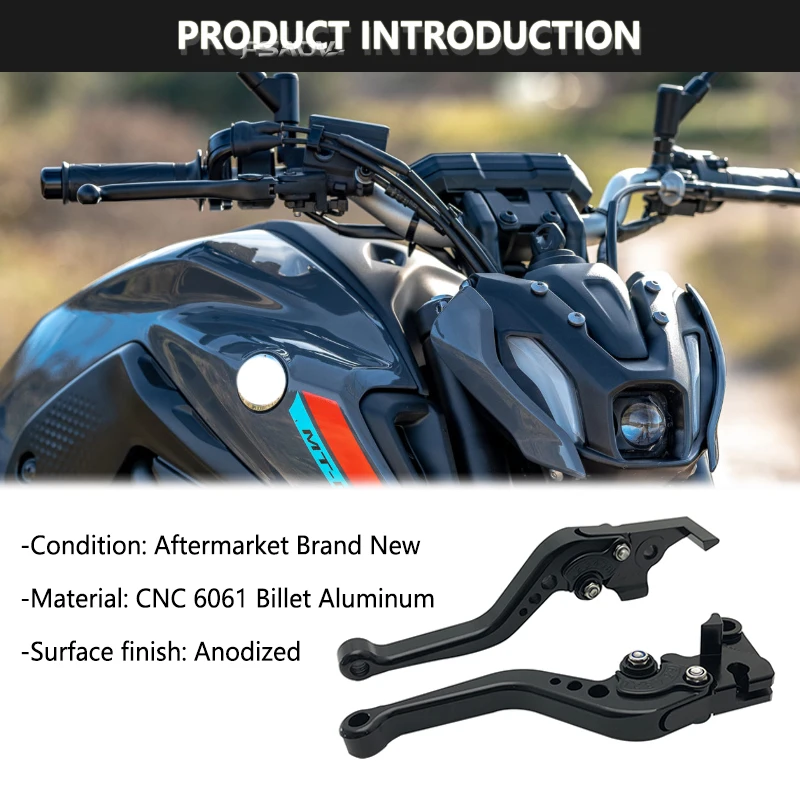 2023 New Adjustable Folding Extendable Brake Clutch Levers Handle For Yamaha MT-07 MT 07 MT09 MT-09 SP 2013-2022 2021 2020 2019