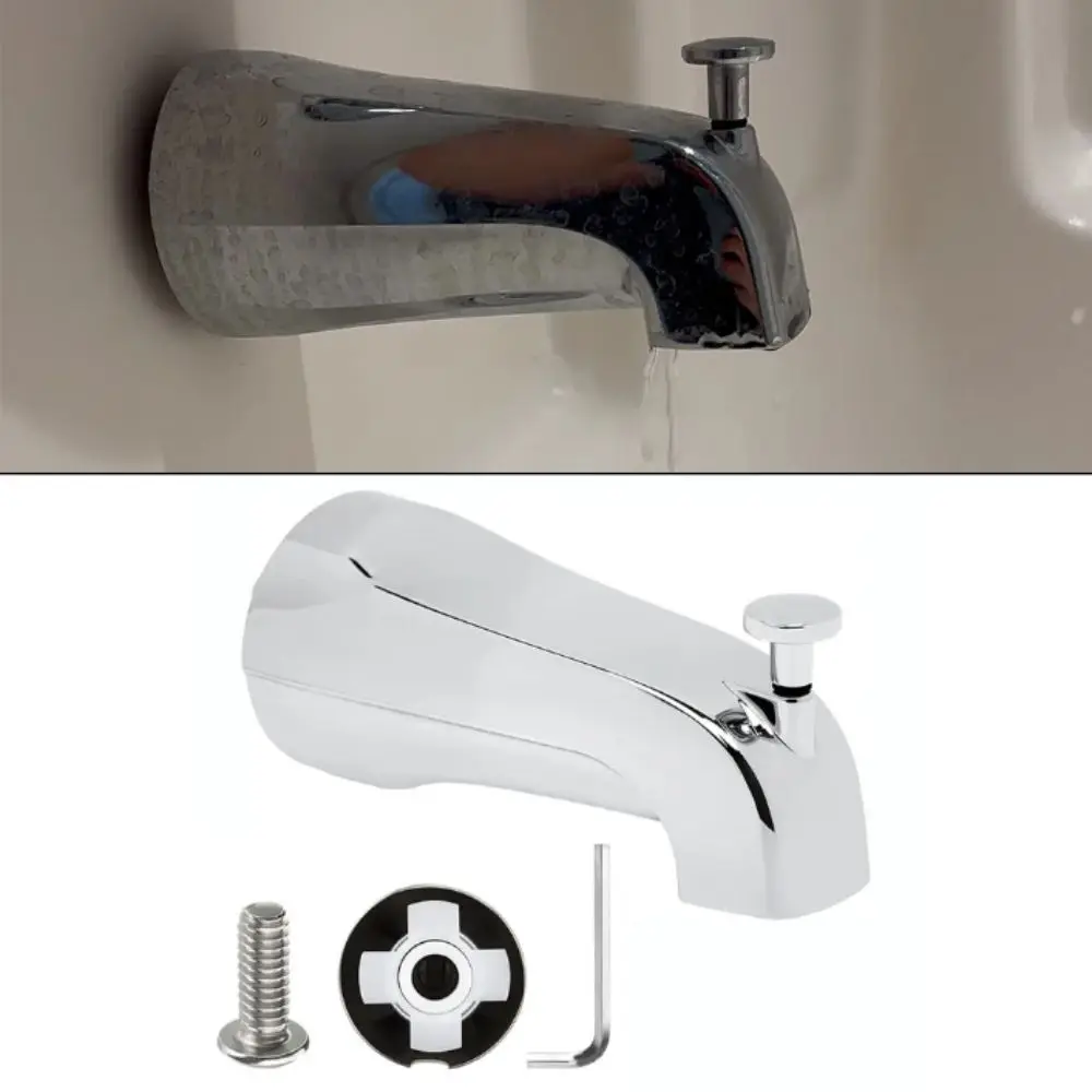 Multi-functional Bathtub Faucet Zinc Alloy Inside Thread Bathtub Faucet Spout Durable Copper Water Tube Pull Type Faucet