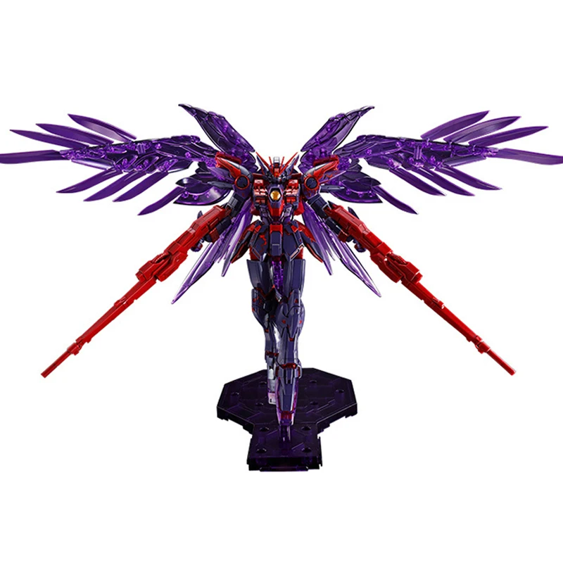 Fast Shipping Bandai อะนิเมะ MG WING GUNDAM ZERO EW [CROSS CONTRAST สี/สีม่วงใส] Original รุ่นของเล่น Action Figure เด็ก