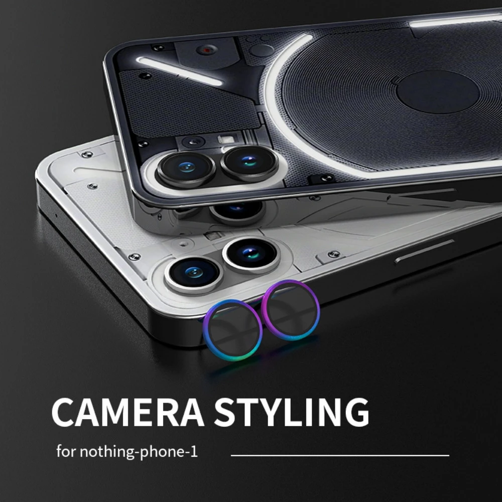 2PCS Aluminum Alloy Camera Ring Glass For Nothing Phone 2 (2) 1 (1) Metal Lens Cover For Nothing Phone One Phone2 Lens Protector