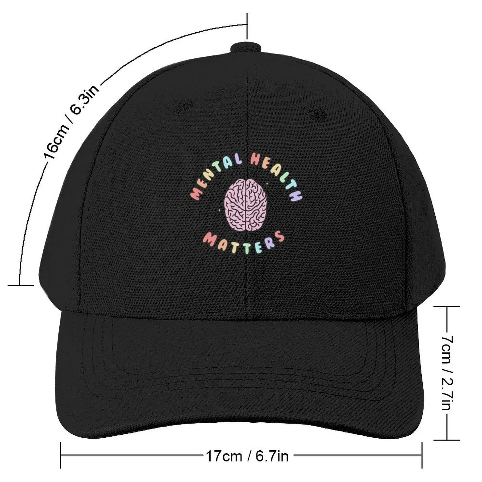 Mental Health Matters Baseball Cap Hat Man Luxury Hat Baseball Cap Golf Cap Hip Hop Women's Men's