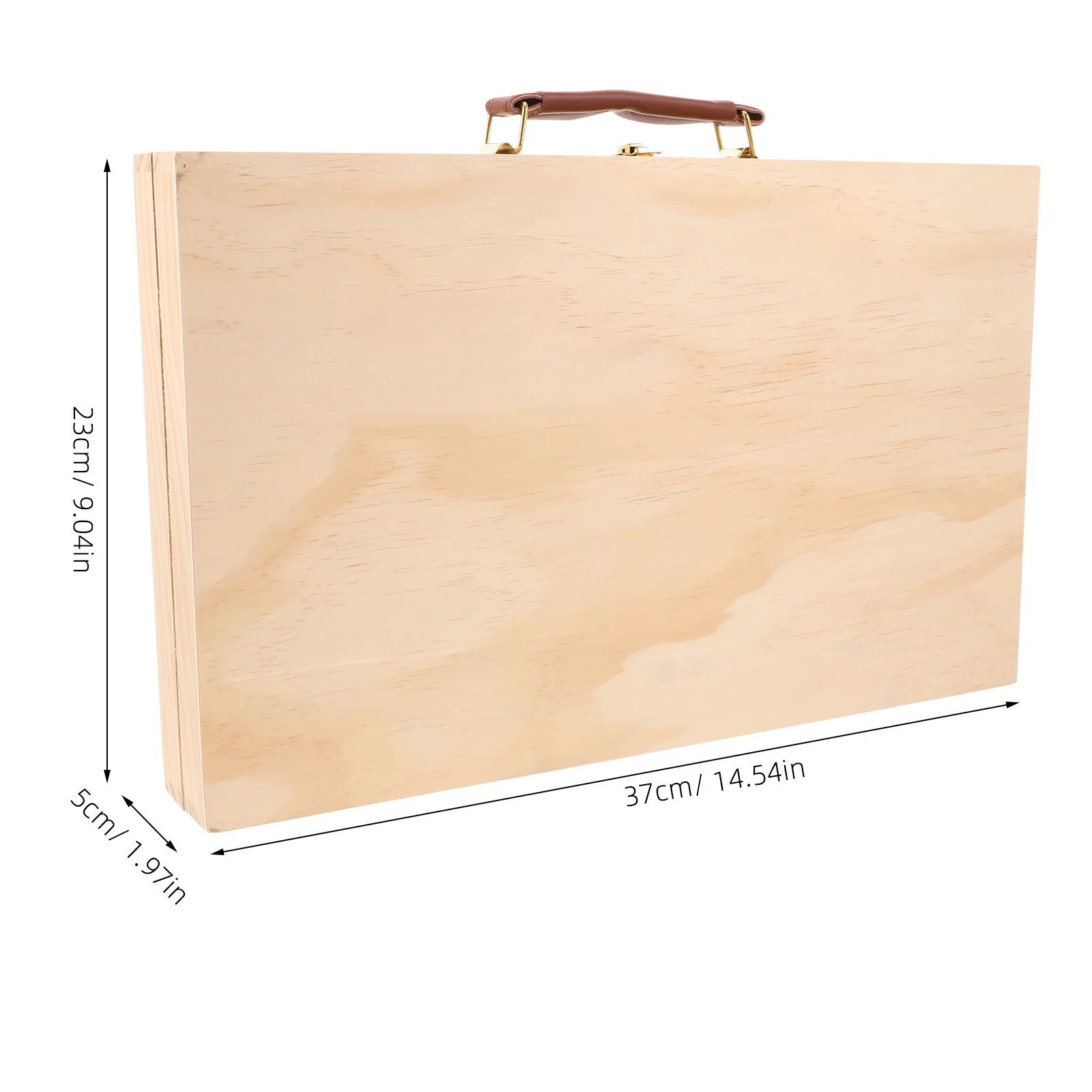 2 pezzi scatola di vernice portatile custodia in legno per strumenti di pittura a olio organizzatore di pigmenti kit da cavalletto da viaggio leggero strumento in legno