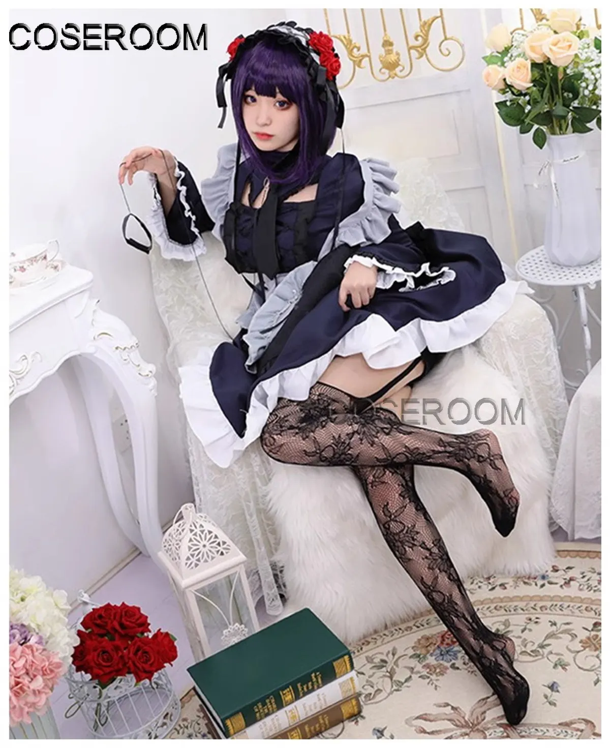 

My Dress-Up Darling Kitagawa Marin Cosplay Costume Role Play Comic Con Dress Hallowmas Party Anime Cosplay Maid Outfit Wig Set