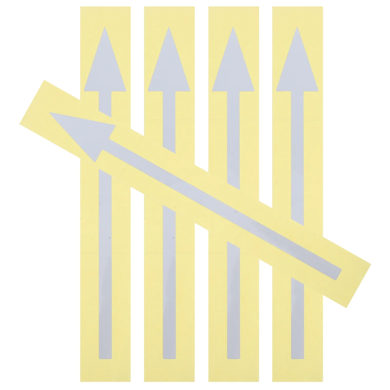 

5Pcs Large Self Adhesive Reflective Arrow Stickers Removable Outdoor Mailbox Directional Floor Marking Instruction Signs