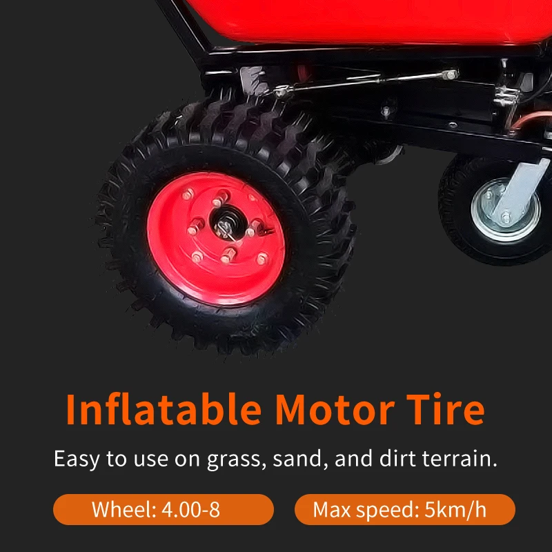 24V/12A Electric wheelbarrow handcart EWB9800 High volume