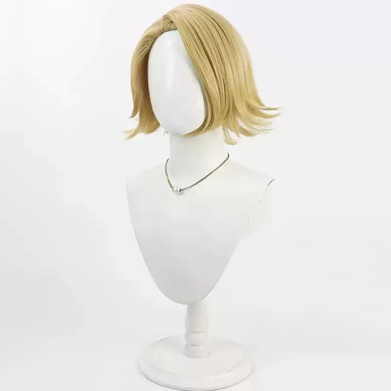 2025 aaa Anime Tougen Anki Kuina Sazanami Cosplay peluca 30cm corto marrón claro pelo sintético resistente al calor para mujeres niñas fiesta