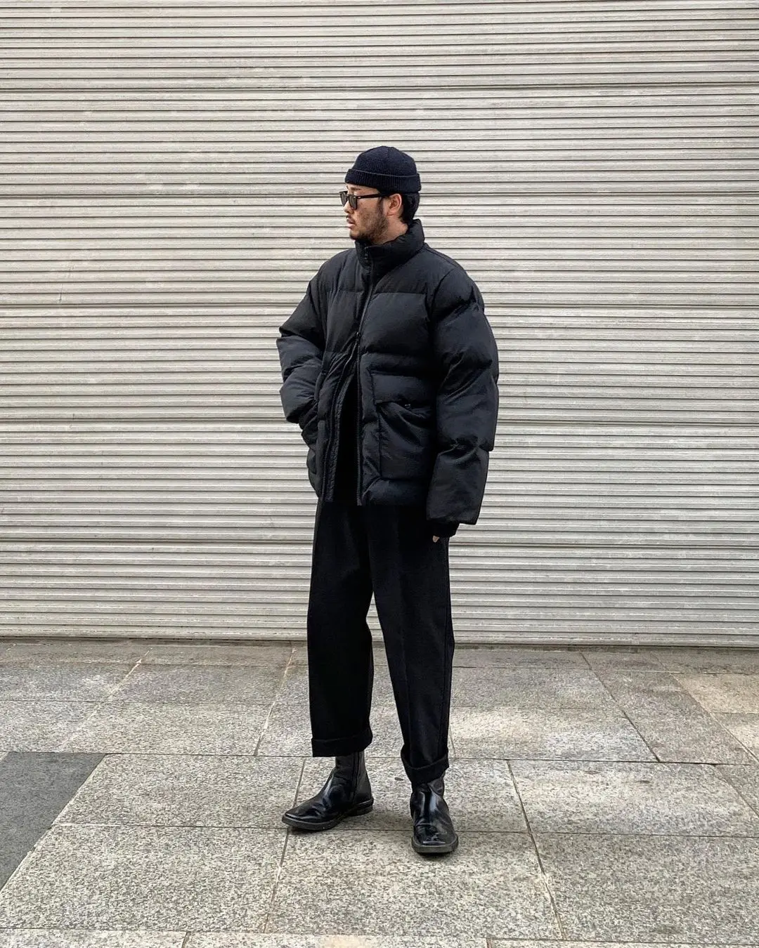 

Bread Style down Jacket Stand Collar Double Zipper Loose Fit Youth Fashion White Duck down Puffy Outerwear Coat for Autumn Wi...