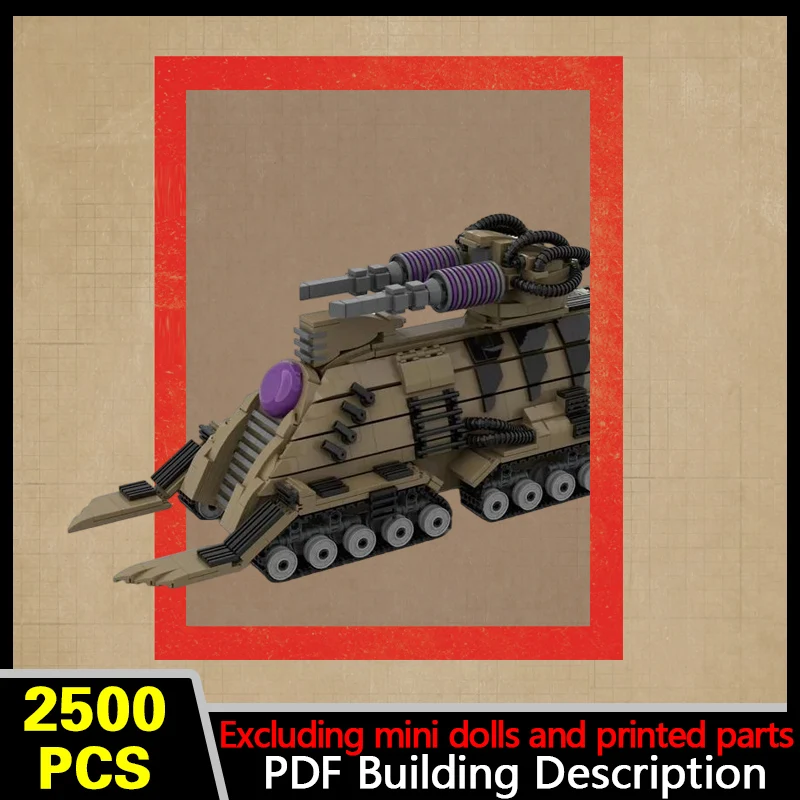 Military Fighting Vehicle Model MOC Building Bricks War Equipment Modular Technology Gifts Holiday Assemble Children Toys Suit