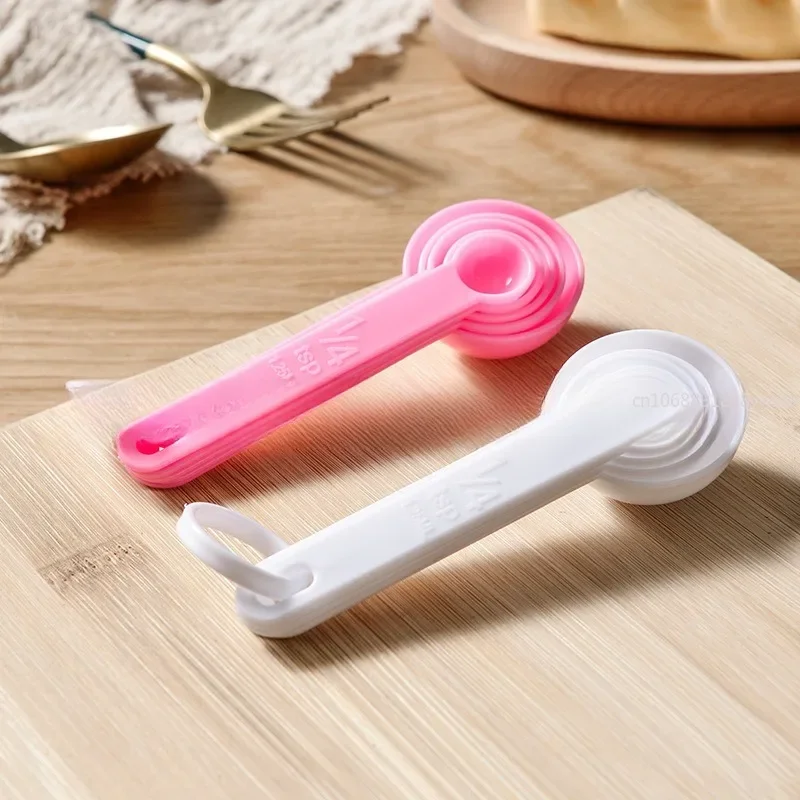 5Pcs/1set Measuring Spoons Set Measuring Cups Set Tea Coffee Measuring Tools Liquid Cake Flour Baking Cooking  Accessories