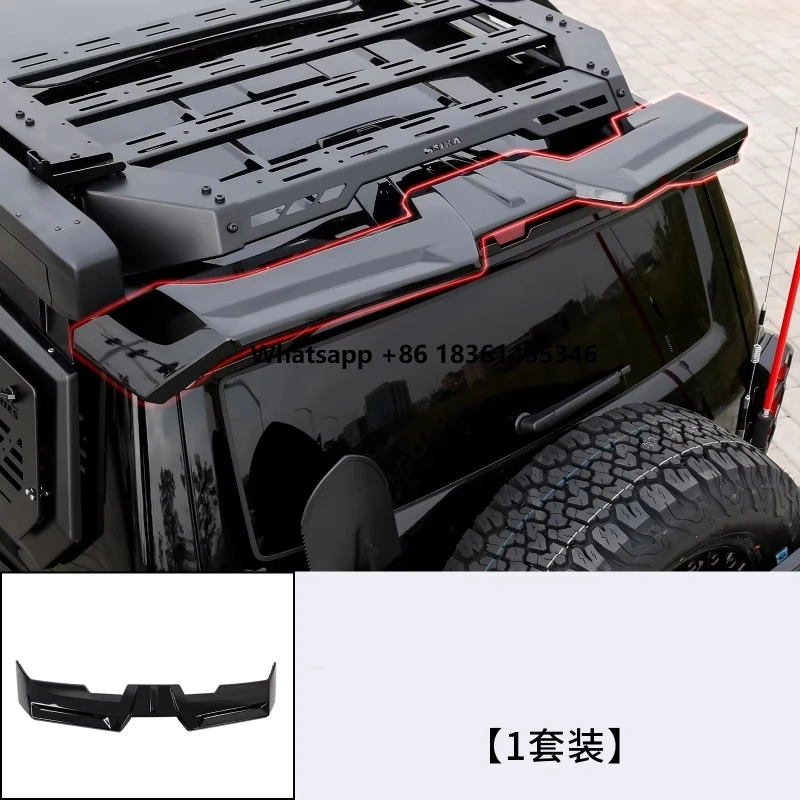 

for 400hi4t 2026 Modified New Style Car Rear Spoiler ABS Material Top Wing Gloss Black Tail Wing