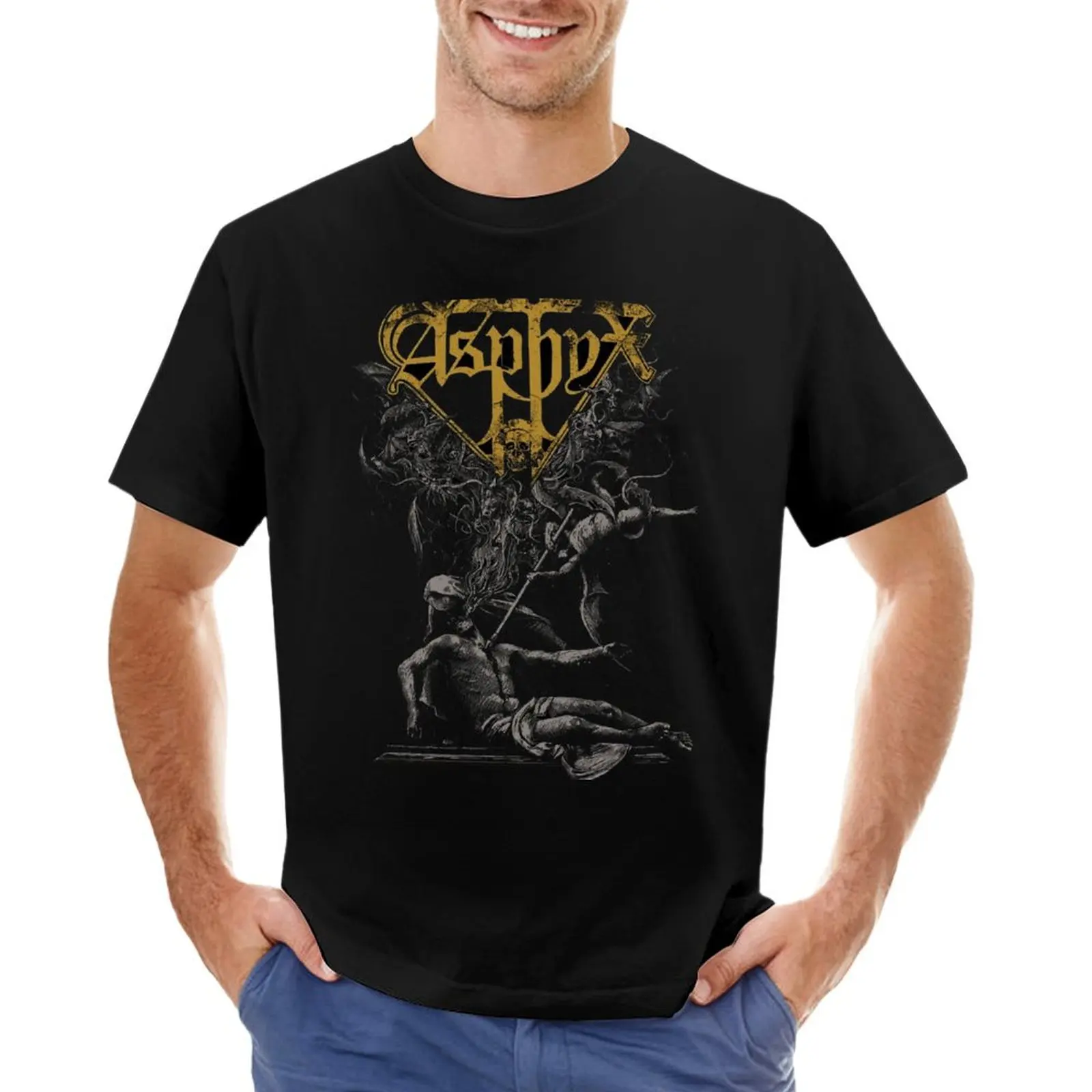 asphyx essential T-Shirt graphic t shirt vintage quick-drying custom shirt mens graphic t-shirts pack