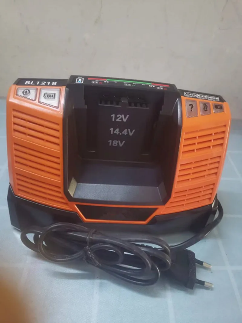 For AEG & Ridgid BL1418 BL1218 12V-18V Li-ion Ni-Cd Ni-Mh 4.1A SMART BATTERY CHARGER Original  EU/UK/AU Plug