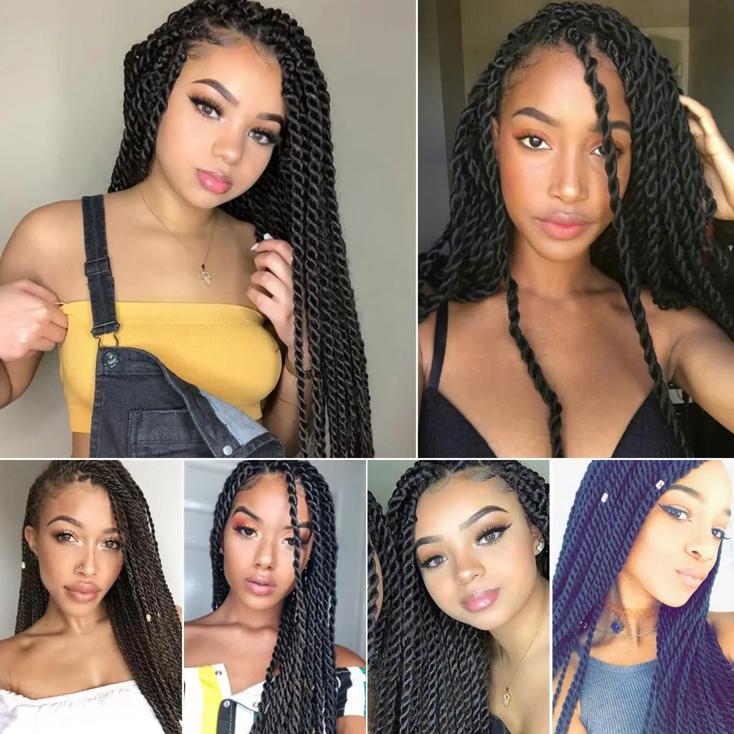 Senegalese Twist Gehaakt Haar-18 Inch Synthetische Senegalese Twist Gehaakte Vlechten Voor Vrouwen Mensenhaar, Voorluste Gehaakte Vlechten