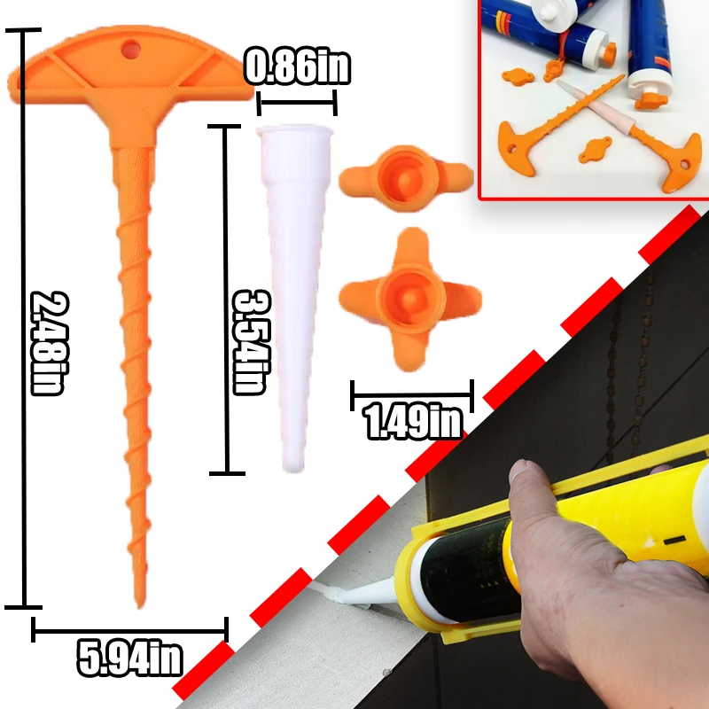 Glass Adhesive Plastic Sealed Cover Plunger Reusable Standard Caliber Dust Cover Leak Proof Plug For Preventing Glue From Drying