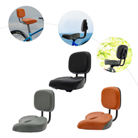 Backrest Saddle Comfortable Bicycle Saddle Tricycle Seat Backrest Extra Wide Bicycle Seat Cushion Oversize Soft Bicycle Seat Pad