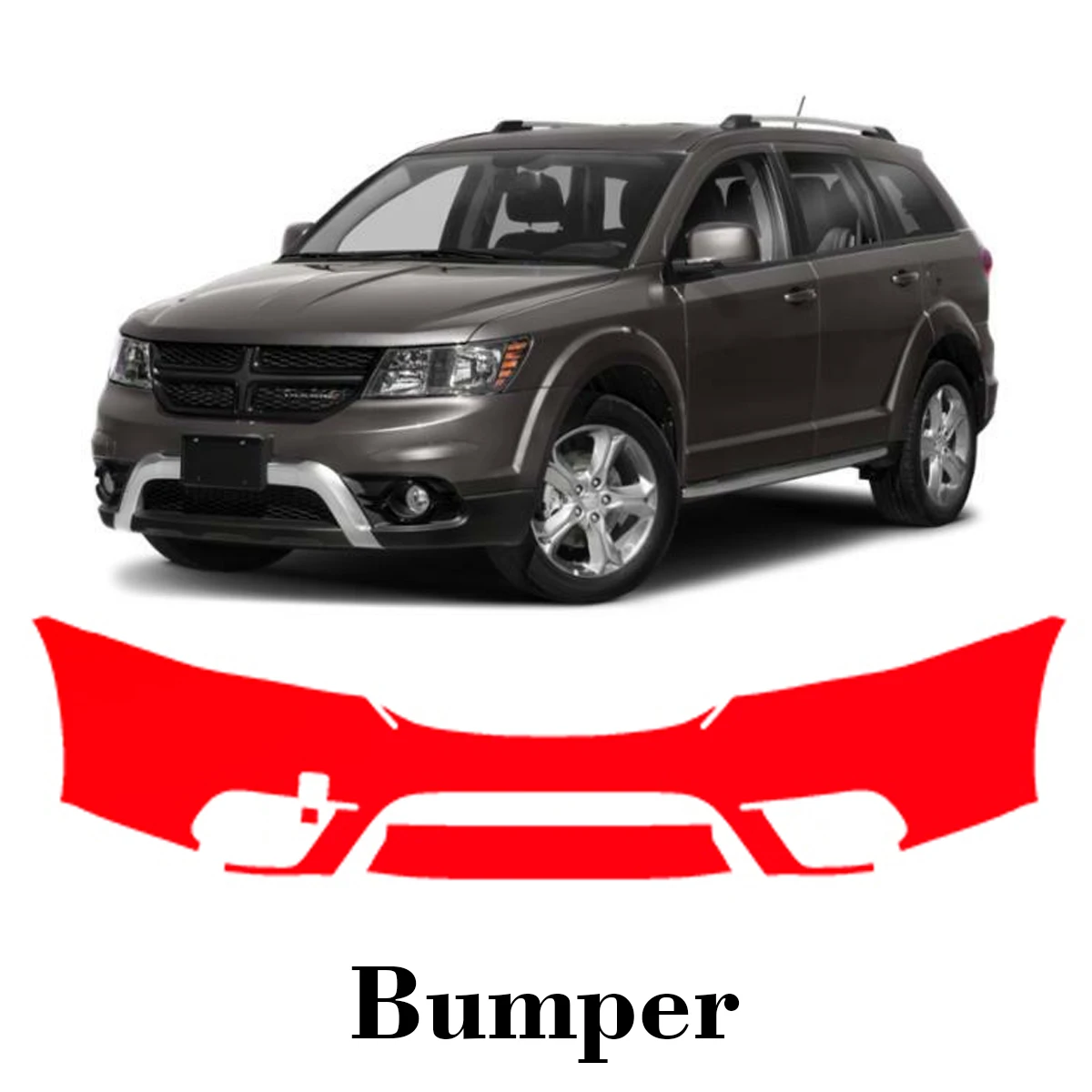 

Car Precut Paint Protection Film Front Bumper Anti-scratch Exterior TPU PPF For Dodge Journey 2011-2018