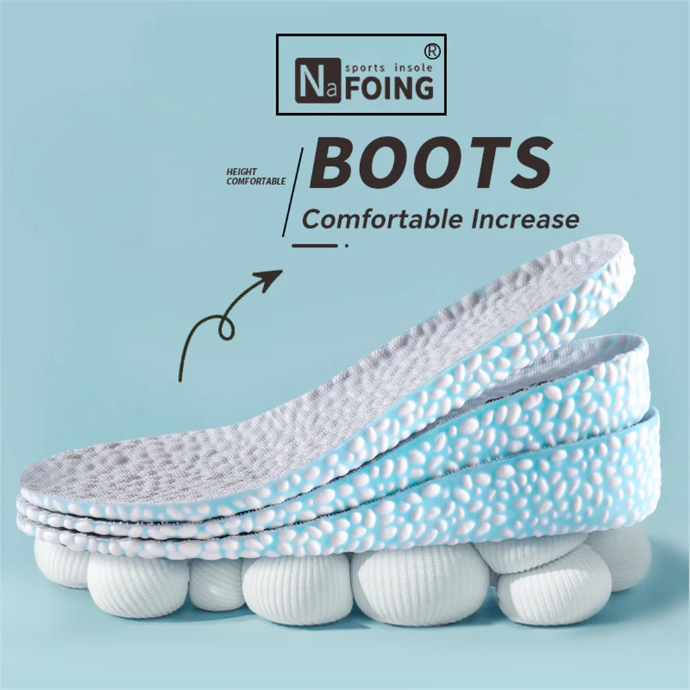 

1 Pair TPU Material Invisible Height Increase Insoles For Shoes High Elastic Shock Absorption Comfortable For Women Men