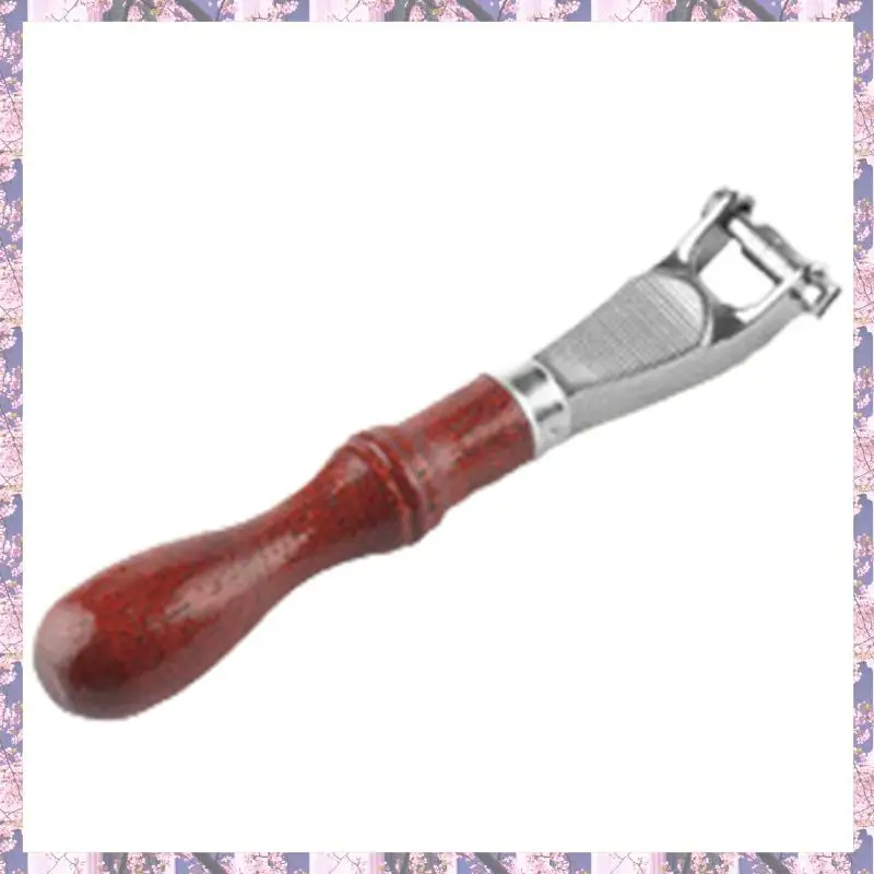 

Розничная торговля DIY кожаный тисненый инструмент ручной работы ручной инструмент большой кожаный тисненый колесный ручка деревянная ручка ролик