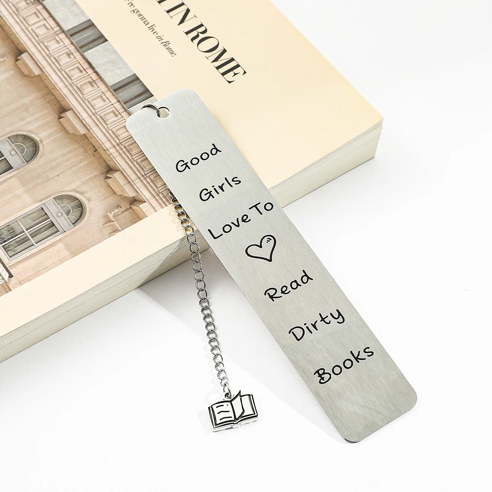 

1pcs Stainless Steel Humorous Bookmarks School Supplies Reading Gifts for Students, Christmas Gifts for Friends